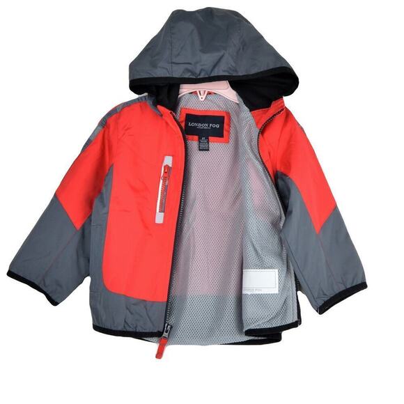 New! London Fog Toddler Boys Soft Shell Water Wind Resistant Hooded Jacket - Picture 3 of 6